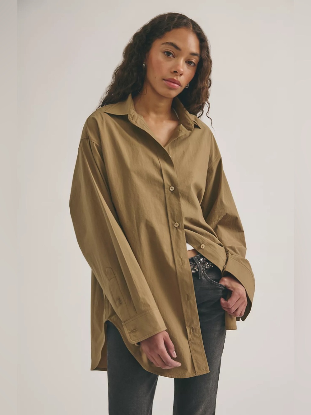 AGOLDE Sona Oversized Button Down Shirt
